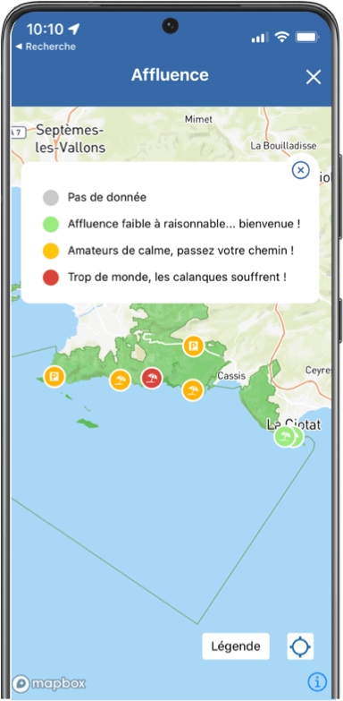 temps réel surfrequentation